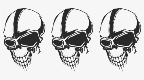 Skull, Skeleton, Head, Human, Face, Scary - Drawing The Scary Human Head Skeleton, HD Png Download, Free Download
