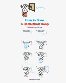 How To Draw Basketball Hoop - Draw A Basketball Net, HD Png Download, Free Download