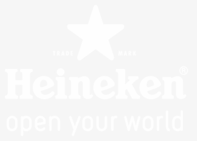 Heineken Open Your World Logo Black And White - Johns Hopkins Logo White, HD Png Download, Free Download