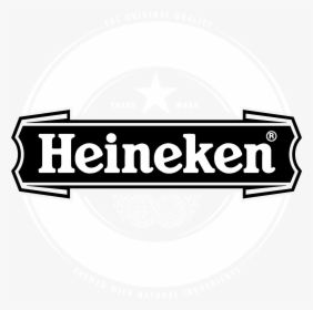 Heineken Logo Black And White - Heineken Logo Blanco Png, Transparent Png, Free Download