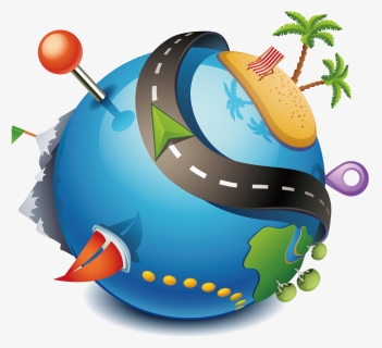 Vacation Icon Traveling Png - Creative Travel And Tours Logo, Transparent Png, Free Download
