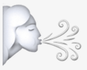 Wind Icon Source - Wind Face Emoji Png, Transparent Png, Free Download