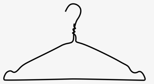 Line Art,angle,area - Clothes Hanger Clip Art, HD Png Download, Free Download