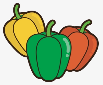 Bell Pepper,vegan Nutrition,food - ピーマン パプリカ イラスト, HD Png Download, Free Download