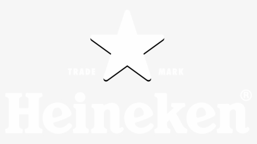 Heineken Logo Black And White - White Heineken Logo Png, Transparent Png, Free Download