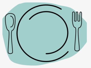 Cutlery Clipart Thanksgiving Dinner Plate - Thanksgiving Plate Clipart, HD Png Download, Free Download