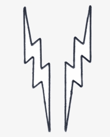 Lightning Bolts Black And White, HD Png Download, Free Download