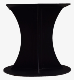 Textured Matte Black Powder Coat Finished Metal Table - Base Pedestal Png, Transparent Png, Free Download