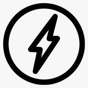 Lightining Power Bolt Flash Energy Charge Comments - No Food Icon Png, Transparent Png, Free Download