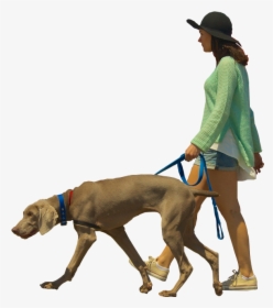 Dog Walking Architectural Rendering - People Walking Dog Png, Transparent Png, Free Download