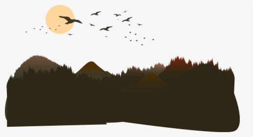 The Mountains Of The Mountain Vector Png Download - Silhouette Mountain Vector Png, Transparent Png, Free Download