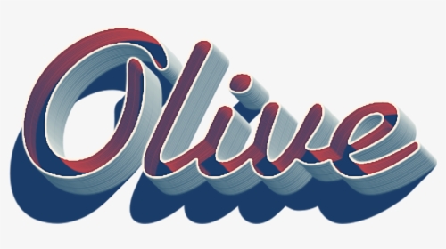 Olive 3d Letter Png Name - Graphic Design, Transparent Png, Free Download