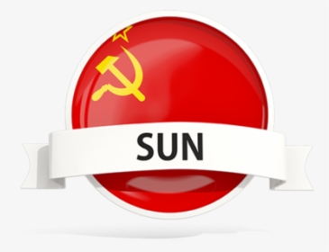 Round Flag With Banner - Banner Romania Png, Transparent Png, Free Download