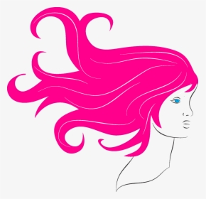 Pink Hair Clip Art, HD Png Download, Free Download