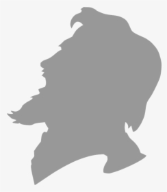 Side View Face Silhouette Man , Transparent Cartoons - Old Man Face Silhouette, HD Png Download, Free Download