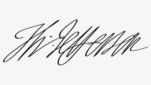 Transparent Donald Trump Signature Png - Thomas Jefferson Signature, Png Download, Free Download