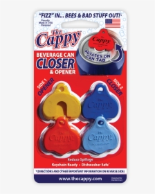 Cappy Beverage Can Closers Openers Set , Png Download - Electric Blue, Transparent Png, Free Download
