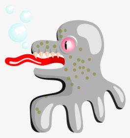 Sea Monster, Creature, Animal, Octopus, Kraken - Alien Octopus Cartoon Png, Transparent Png, Free Download
