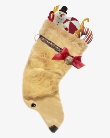 This Golden Retriever Dog Shaped Christmas Stocking - Golden Retriever Christmas Stocking, HD Png Download, Free Download