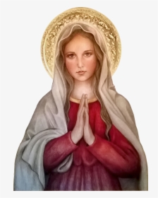 Transparent Virgen Maria Png - Virgin Mary Beautiful Painting, Png Download, Free Download