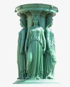 Statue, Pillar, Woman, Historically, Architecture - Statue Pillar, HD Png Download, Free Download