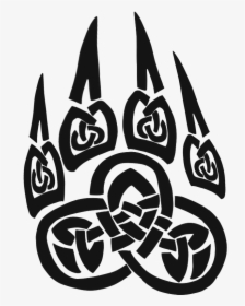 Transparent Celtic Png - Tribal Paw Print, Png Download, Free Download