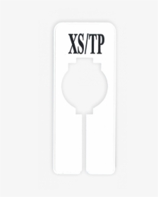 Rectangular Size Divider White With Black Print Xs/tp - Sign, HD Png Download, Free Download