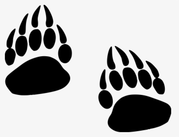 Grizzly Paw Prints File Size - Red Grizzly Paws Transparent Background, HD Png Download, Free Download
