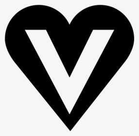 V Letter Png Image File - Vegan Icon Black Png, Transparent Png, Free Download