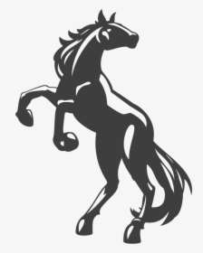 Howling Dark Horse Vector Material Png Download - Horse Vector Png, Transparent Png, Free Download