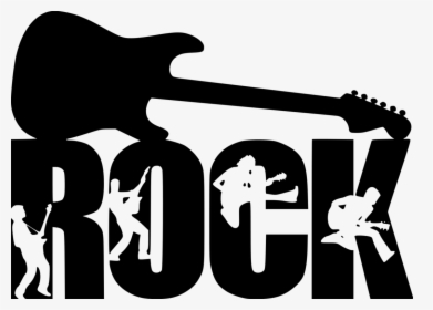 Rock & Roll Wall Art Design - Silhouette Rock, HD Png Download, Free Download