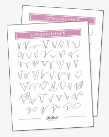 50 Ways To Letter V - 50 Ways To Write The Letter K, HD Png Download, Free Download