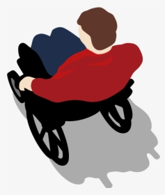 Person In A Wheelchair - Person On Wheelchair Clipart Png, Transparent Png, Free Download