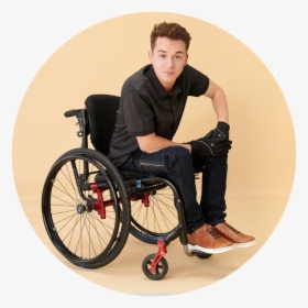 Men"s Stylish Essentials - Cute Boy In Wheelchair, HD Png Download, Free Download