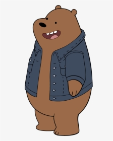 Jacket - We Bare Bears Grizz Drawing, HD Png Download, Free Download