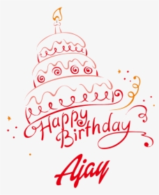 Ajay Happy Birthday Vector Cake Name Png - Condominio, Transparent Png, Free Download