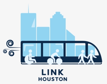 Link Houston Event Logo Featuring A City Background, - Graphic Design, HD Png Download, Free Download