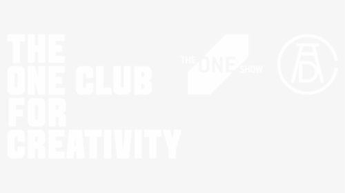 The One Club For Creativity One Show Adc Logo Black - Johns Hopkins Logo White, HD Png Download, Free Download
