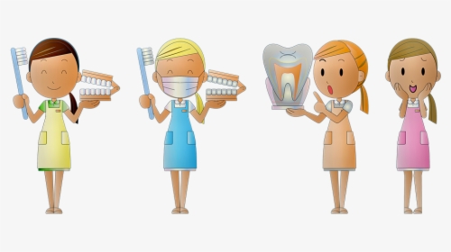 Dental, Teeth, Dental Assistant, Dentist, Toothpaste - Cartoon Dental Assistant Png Free, Transparent Png, Free Download