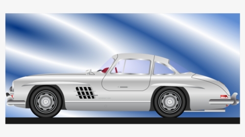 Classic Car,mercedes Benz 300sl,vintage Car - Voiture Pdf, HD Png Download, Free Download