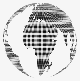 World, Earth, Planet, Globe, Map, Geography - Dotted World Globe Png, Transparent Png, Free Download