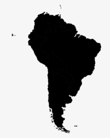 South America, Map, Continent, Geography, Earth, Globe - South America Map Black, HD Png Download, Free Download