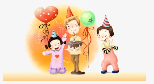 Birthday Background For Kids Png - Happy Birthday Images Hd Cartoon, Transparent Png, Free Download