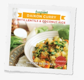 Daikon Curry With Lentils - Side Dish, HD Png Download, Free Download