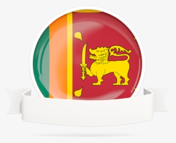 Flag With Empty Ribbon - Sri Lanka Flag, HD Png Download, Free Download