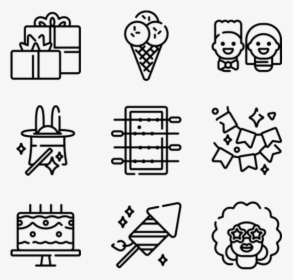 Party Celebration - Email Phone Address Icons, HD Png Download, Free Download