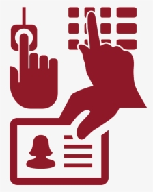 Fingerprint Transparent Hand - Access Control Clipart, HD Png Download, Free Download