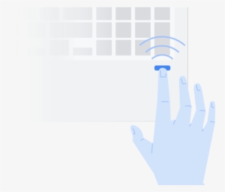 Chrome Os Fingerprint Scanner Laptop - Illustration, HD Png Download, Free Download