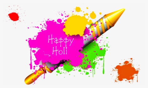Happy Holi Pichkari Png Images Wallpapers Holi Guns - Happy Holi Images Telugu, Transparent Png, Free Download