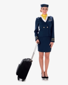 Flight Attendant Png Image - Female Flight Attendant Uniform, Transparent Png, Free Download
